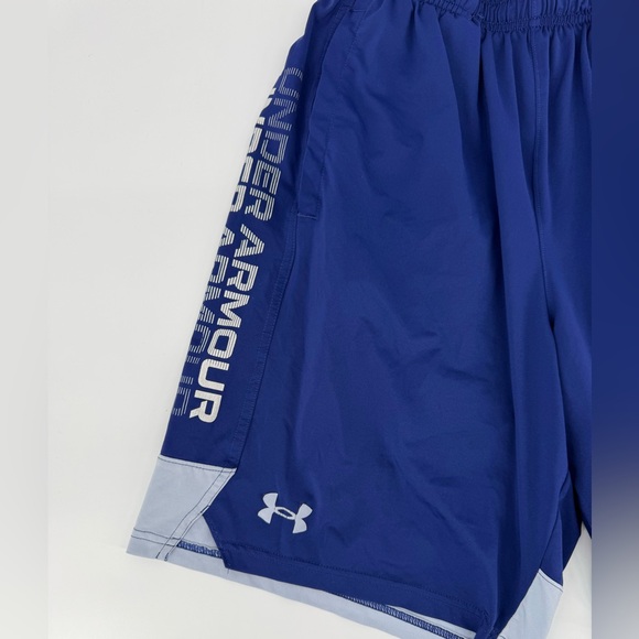 Under Armour Men's Navy and Gray Athletic Shorts - Picture 3 of 5